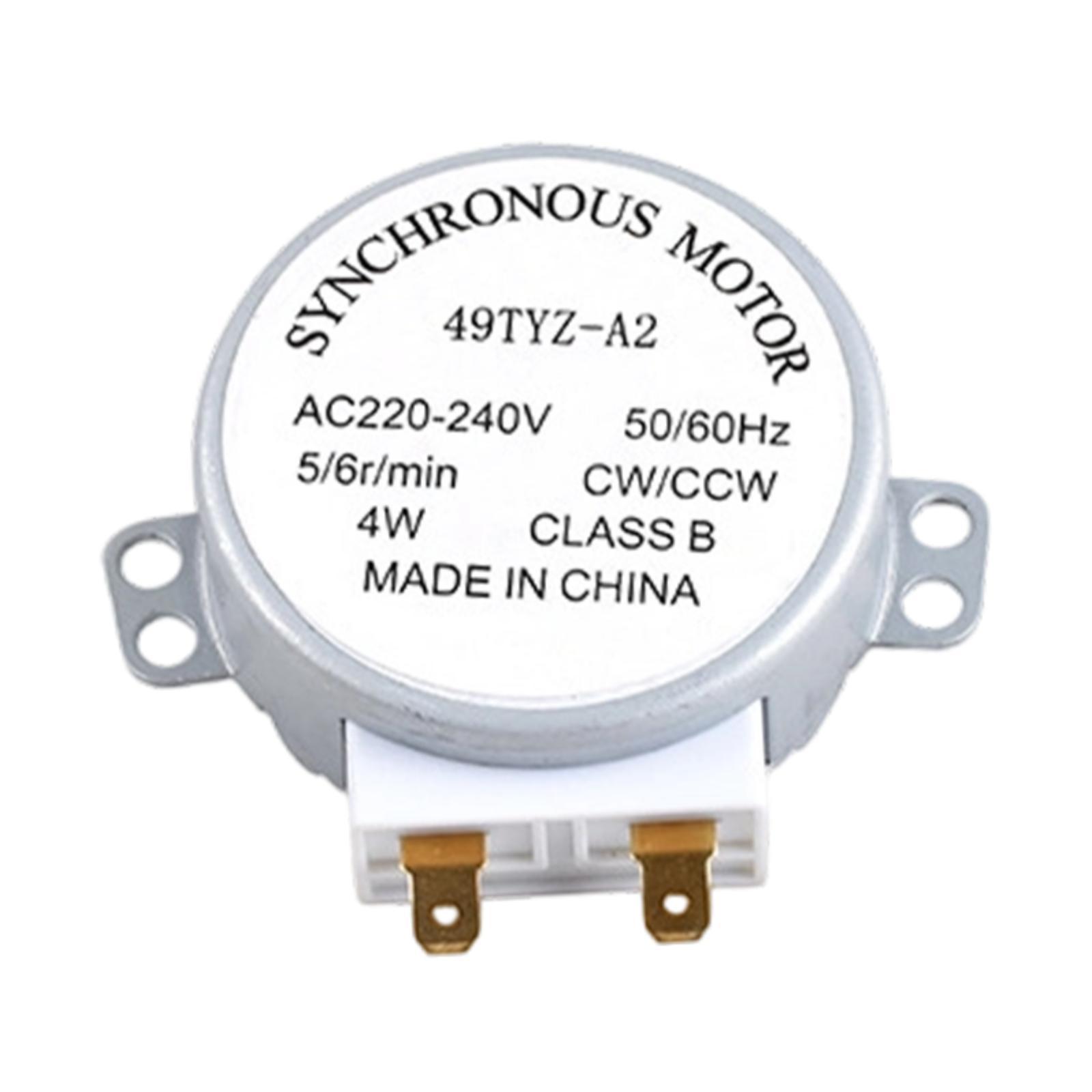 Magideal - Carrusel De Motor Síncrono Sincrónico De 4 W Y 4 Rpm, Actualización Robusta, Horno De Cocina Portátil De 220-240 V, Mantenimiento, Plato Giratorio