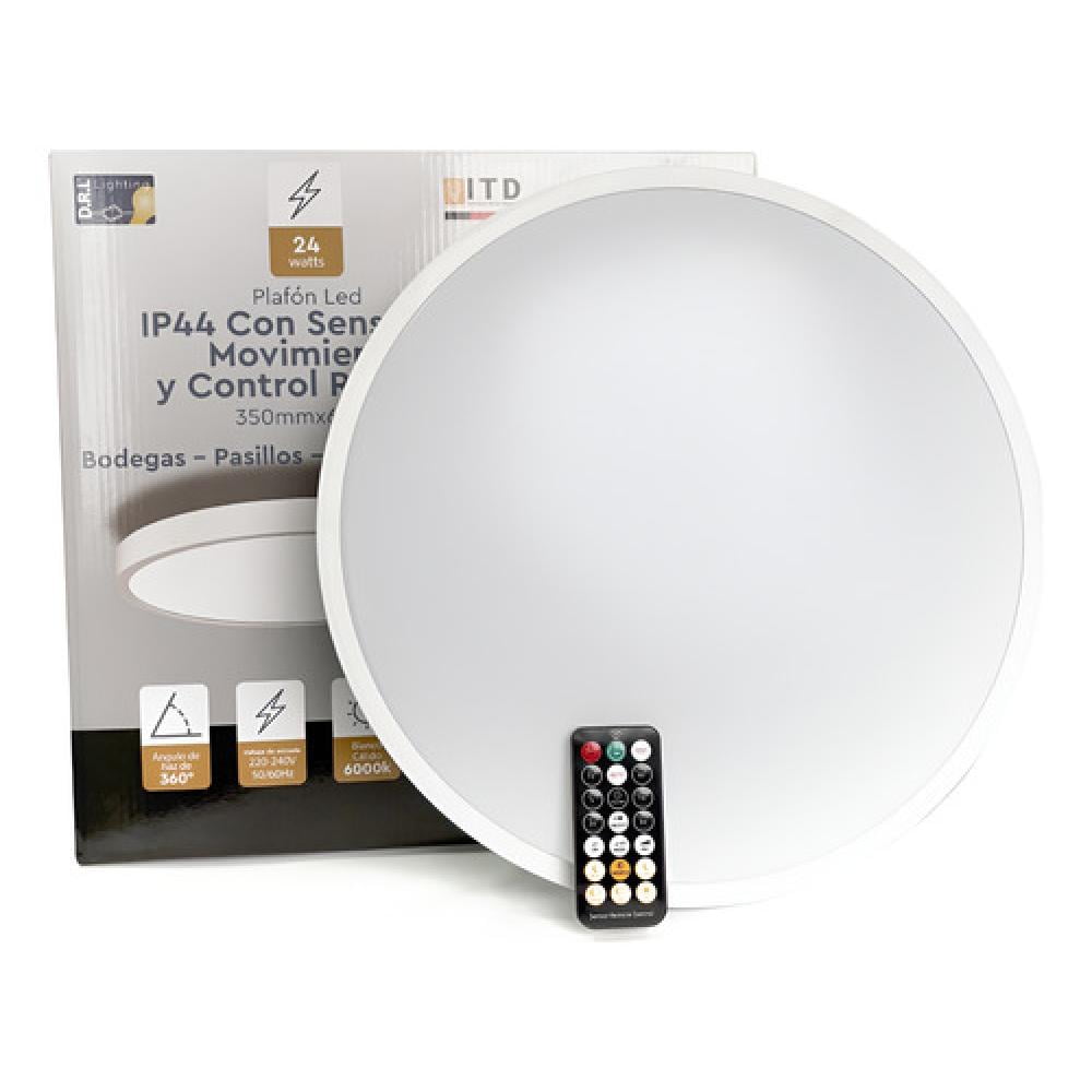Foco Led Plafon Itd Sob. Redondo 24w Sensor Y Control Ip44