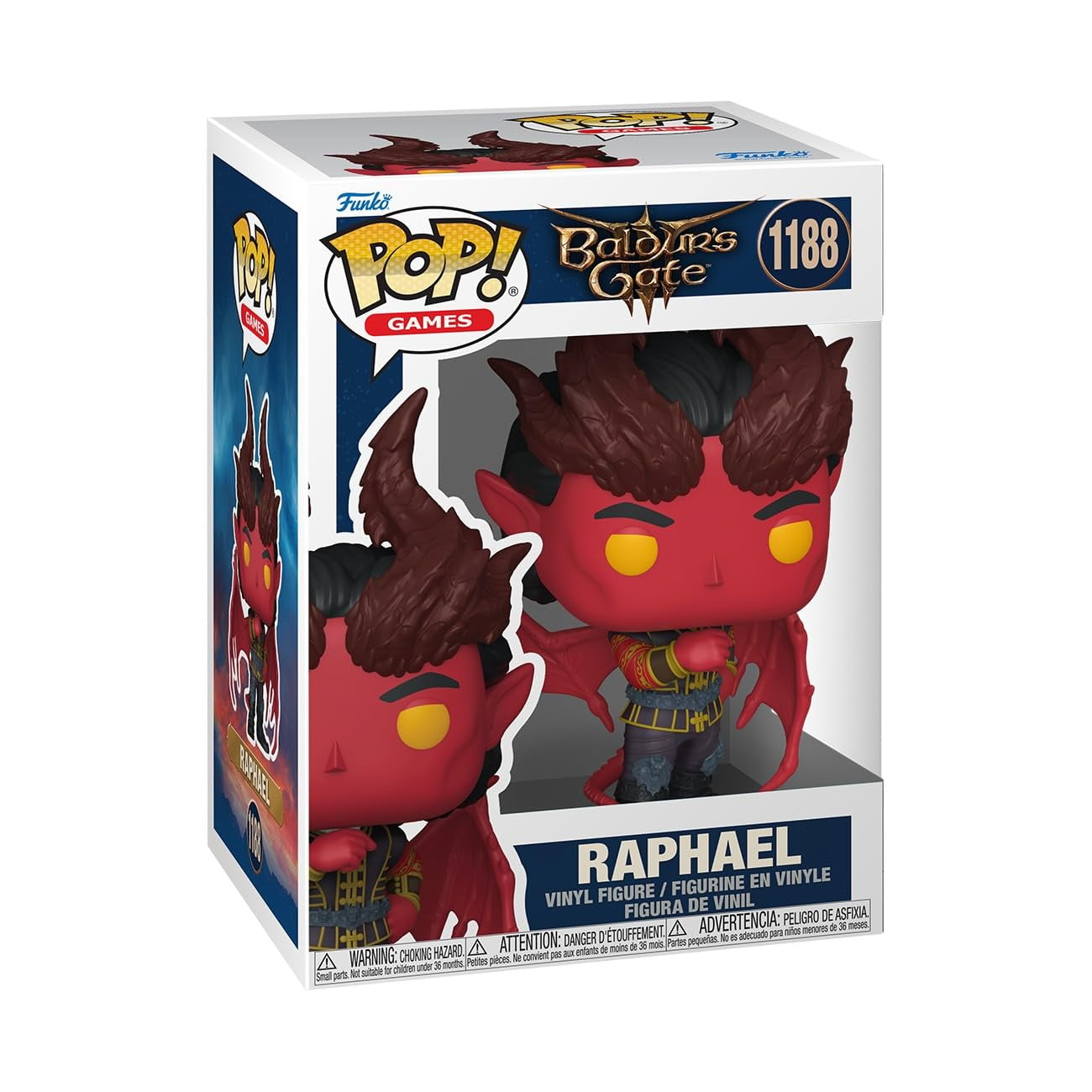Figura De Vinilo Funko Pop! Juegos: Baldur's Gate 3 Raphael, 9,5 Cm