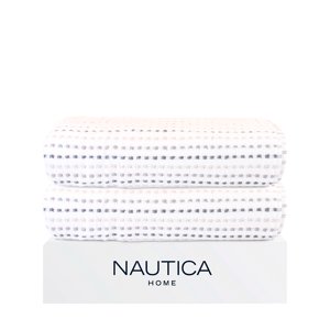 Pack 2 Toallas De Baño Stripe Nautica Home 100% Algodón76X137Cm White