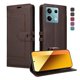 thumbnail image 1 of Premium Wallet Case for Xiaomi Redmi Note 13 Pro 5G with Card Slots & Kickstand, Flip Cover Brown, 1 of 6