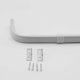 thumbnail image 1 of Barra de cortina Yafa Home Fashion, resistente, ajustable, blanca, 1 of 7