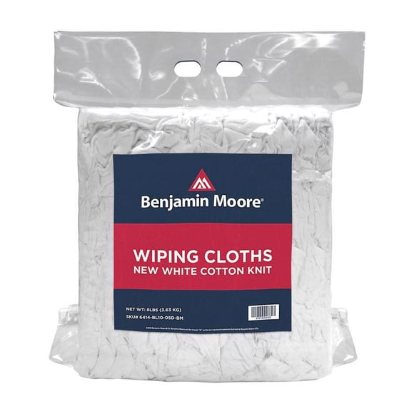 Toallitas limpiadoras Benjamin Moore, punto de algodón, 3,63 kg