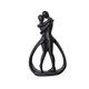 thumbnail image 2 of Estatua De Pareja Abrazada Para El Hogar, Adorno Coleccionable Para El Gabinete Del Hogar, Aniversario, Negro, 2 of 5