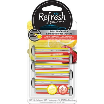 Aromatizante De Auto Vent St Strawberry/Lemonade X6  Refresh