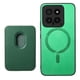 thumbnail image 5 of Funda de Cuero Magnética con Tarjetero para Xiaomi 14 Cubierta Delgada Verde, 5 of 5
