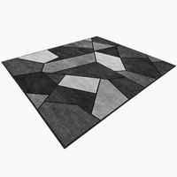 Genérico - Alfombra Grande 150X200 Cm Para Dormitorio O Living Modelo Círculo Flores