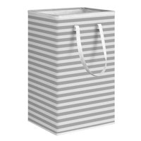 Magideal - Cesta De Lavandería Independiente Con Asas Organizador De Ropa De Juguete Impermeable 75L Cesta De Lavandería Grande Plegable Para Apartamento Dormito Gris