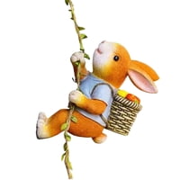 Magideal - Estatua De Conejo Para Exteriores, Adorno De Colgante, Escultura De Resina, De Animales Para Jardín, Césped, Patio, Porche , Escalada De Conejos