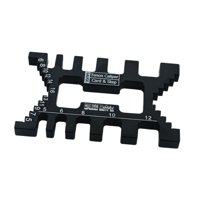 Ioensy - Calibrador De Espiga De Escala Métrica De Plantilla De Cola De Milano Para Medir Huecos De Altura Calibre De Tarjeta