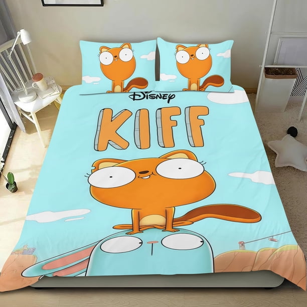 Kiff Conjunto de sábanas temático, trío de piezas, cómodo y amigable con la piel, diseño único, regalo de decoración para el hogar para familiares, amigos y fans,140cm *210cm