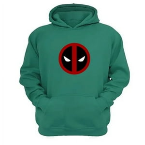 Genérico - Polerón Canguro Superhérore Inmortal Verde Aguamarina Talla S Unisex