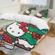 thumbnail image 2 of Merry Christmas Hello Kitty 3 Pieces Duvet Cover Set Full Size Super Soft Fade Resistant Microfiber, 2 of 4