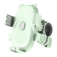 Bothyi - Soporte Para Teléfono De Bicicleta Con Diseño De Gatito, Estable, Amortiguador, Ángulo Ajustable, Verde