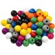 thumbnail image 4 of 500 Uds Cuentas Redondas De Madera Cuentas Sueltas De Madera 16mm Agujero DIY Pulsera Granja, 4 of 5