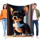 thumbnail image 1 of Chihuahua anti-pilling, suave, ligera, esponjosa y acogedora de lujo para hogar y cocina – Perfecta para niños y adultos,120X180cm, 1 of 6