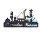 thumbnail image 5 of Calendario Ramadán Kareem Decoración De Escritorio Ligero Mezquita Y Forma De Luna Plata Grande, 5 of 5