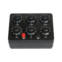 Magideal - Medidor De Resistencia Decimal De 0-9999 Ohmios, Interruptor De Perilla De Enseñanza, Instrumento Experimental, Ohmímetros Para Enseñanza De Medición