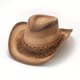 thumbnail image 1 of Boho Western Cowboy Straw Hat - Hand Woven Faux Jade Chain Decor Hat for Women, Men, and Unisex - Perfect for Summer Beach and Casual Wear, 1 of 5