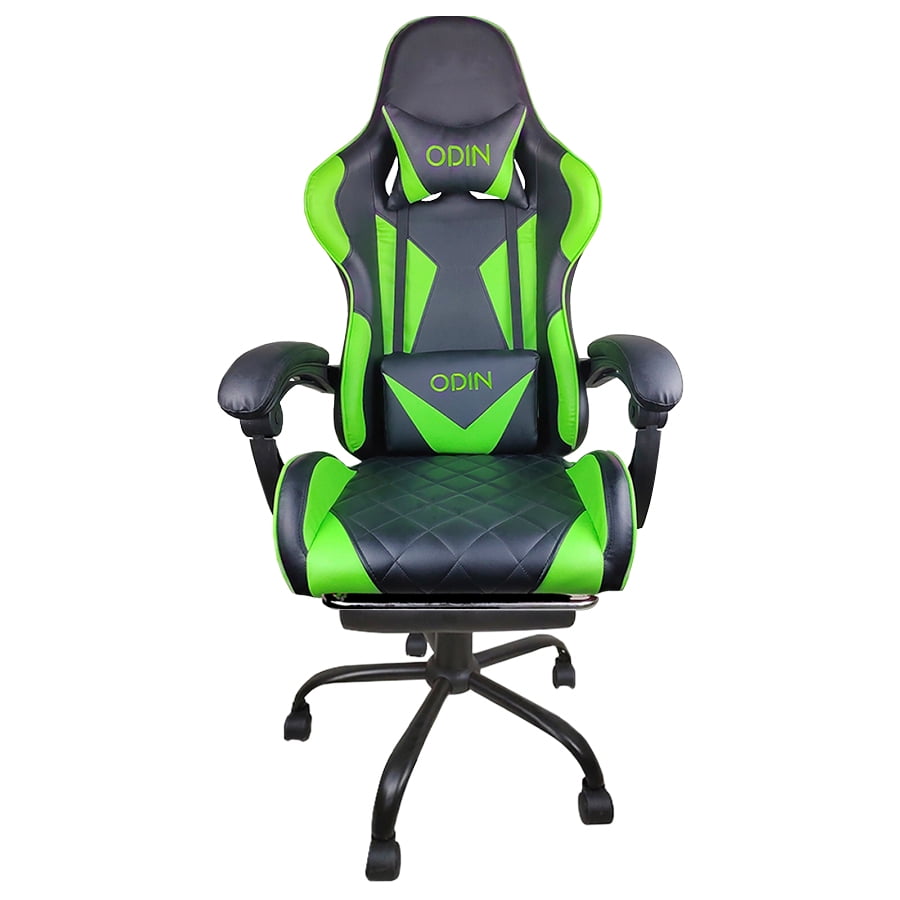 Silla Gamer Empoli Odín Ergonómica Apoyapiés Verde
