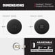 thumbnail image 4 of Pomo de puerta Kwikset Pismo Entry con cerradura y llave, negro mate, 10 unidades, 4 of 7
