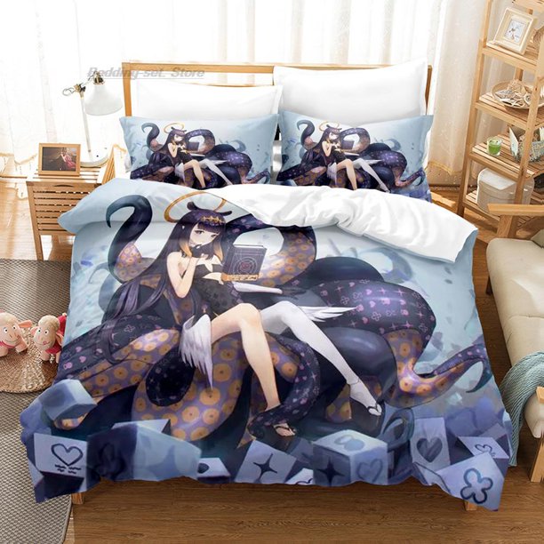 Ninomae Ina'nis-inART Bedding Set Bed Set Aldult Kid Bedroom Duvetcover Sets Anime