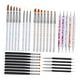 thumbnail image 2 of 33 Piezas Nail Art Brushes Nail Art Design Pen Para Gel Polaco Manicure Salon Black, 2 of 5