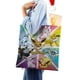 thumbnail image 4 of Eevee: Evoluciones Estéticas Bolso de tela con estampado de lienzo para mujer, bolsa de compras reutilizable y estética, con cremallera interior, regalo para mujer,40*45cm., 4 of 6