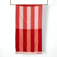 Toalla De Playa Jacquard 100X180Cm / Rojizo – Mashini