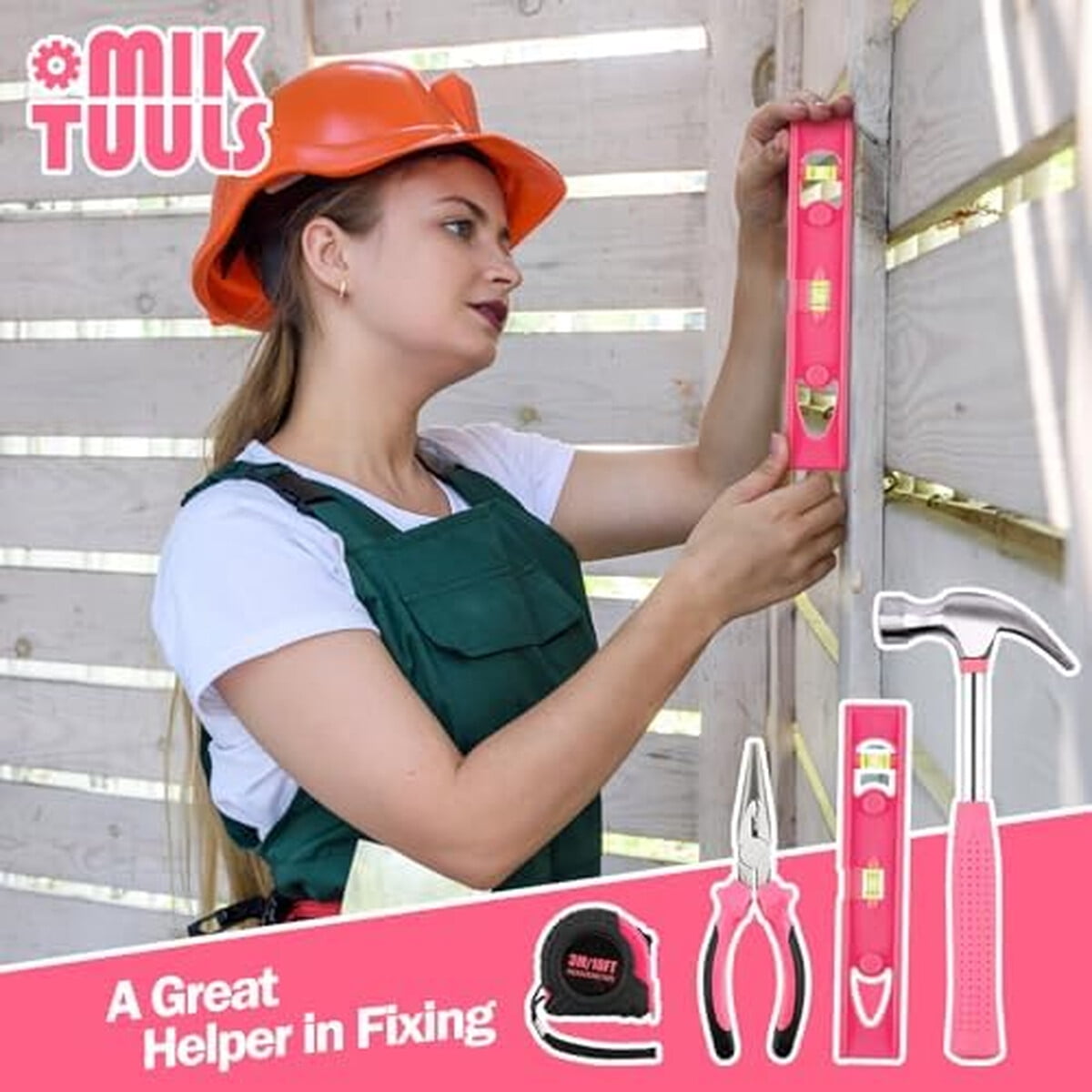 Set Atornillador Eléctrico Mlktuuls 112 Piezas 3.6v Rosado