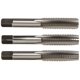 thumbnail image 1 of Juego de machos manuales Alfa Tools 1/4-20 de acero al carbono, 3 piezas, 1 of 1