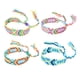 thumbnail image 1 of Pulseras de la amistad tejidas con cierre de nudo corredizo para mujeres, niñas y hombres. Ajustables (paquete de 4)., 1 of 5