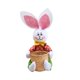 thumbnail image 1 of Cesta Divertida De Conejo De Pascua, Huevos, Cesta De Regalo De Dulces, Decoración Artesanal, Pantalones Verdes Para El Hogar, 1 of 5