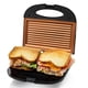 thumbnail image 1 of Parrilla eléctrica para panini OVENTE GP0110CO de cobre 750W, 1 of 9