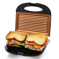 Parrilla Eléctrica Para Panini Ovente Gp0110Co De Cobre 750W