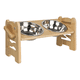 thumbnail image 2 of Comedero Y Bebedero Para Mascotas Madera Inclinación Y Altura Ajustable Perros Y Gatos, 2 of 3