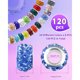 thumbnail image 2 of Abalorios con rhinestones FIVEIZERO, 120 piezas, 20 colores, agujero de 5 mm, 2 of 3