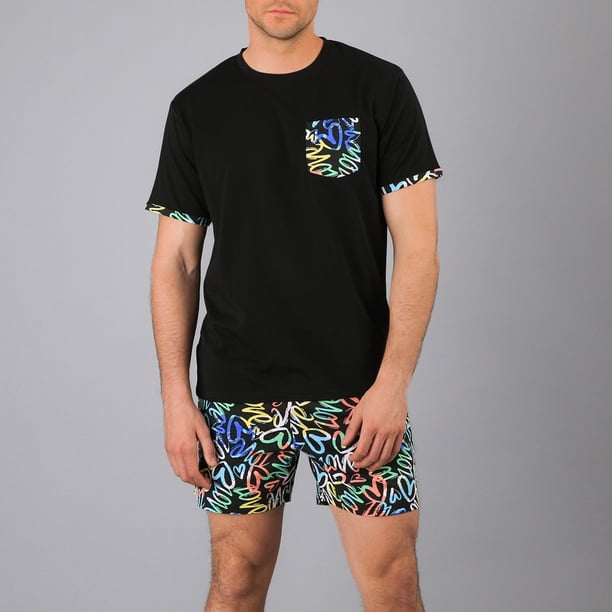 Pijama Fls Manga Corta Y Short Flores Hombre 33885-172