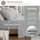 thumbnail image 5 of Sábanas de franela Sleep Philosophy True North Cal King Grey, 5 of 9