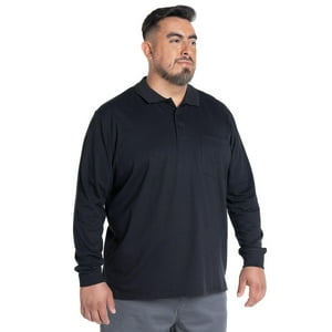 Kotting - Polera Manga Larga Jersey Cuello Camisero Azul 3Xl