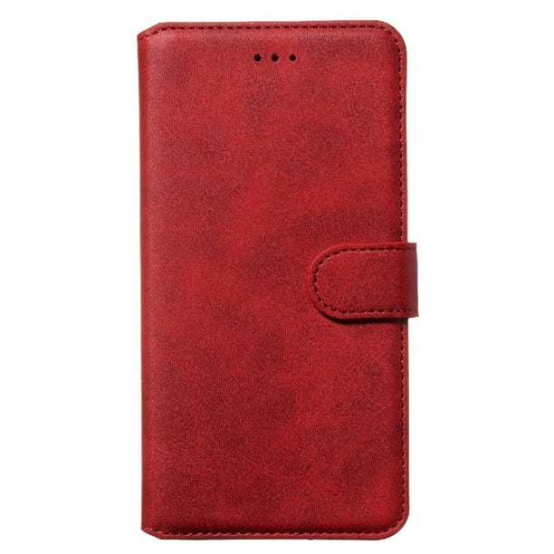 Funda Billetera para Samsung Galaxy S20 Plus con Porta Tarjetas y Soporte Ajustable Rojo