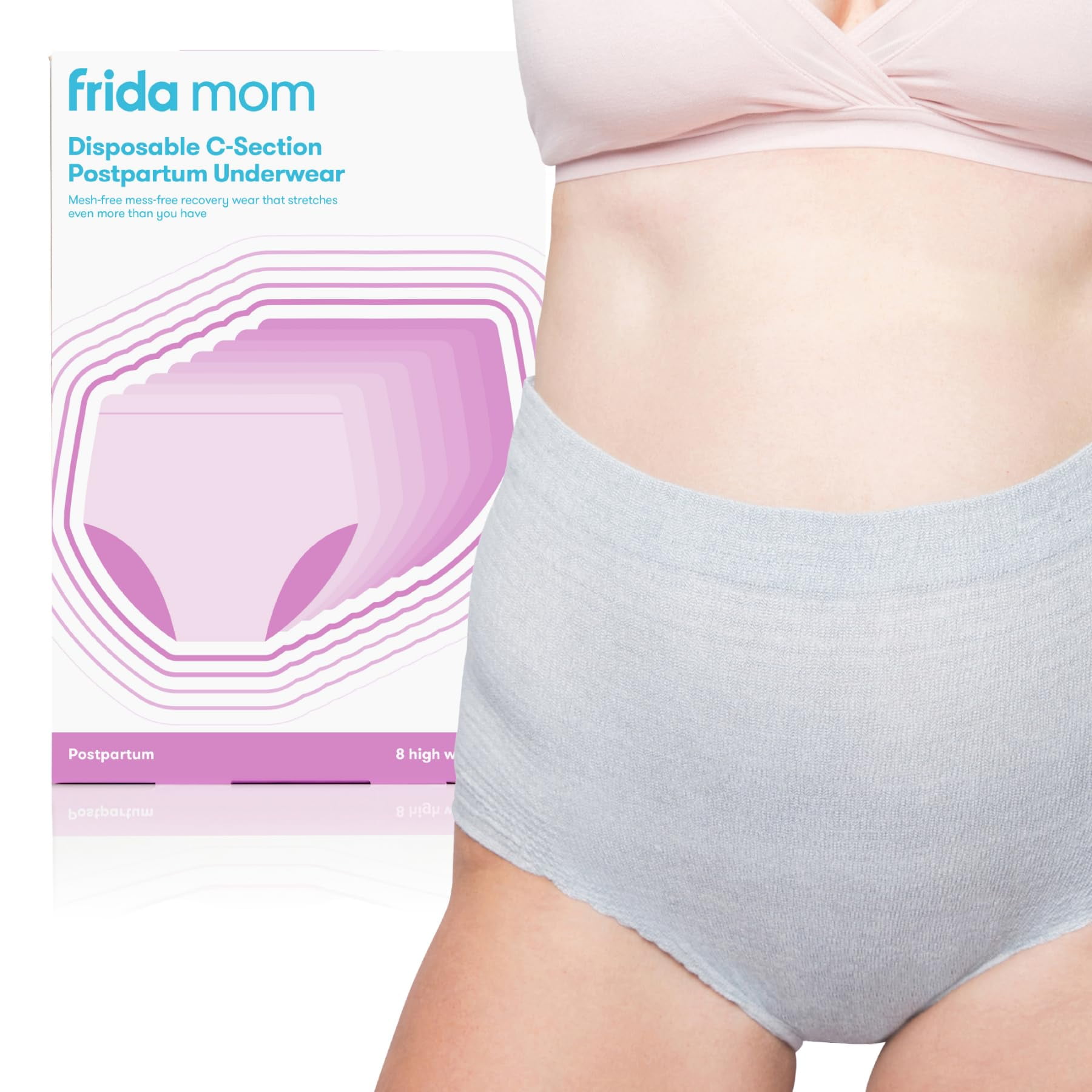 Ropa Interior Posparto Frida Mom Cesarea Recovery 8 Gris