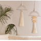 thumbnail image 2 of Colgante de pared IOWER de macramé, 24 x 70 cm, decoración bohemio con borlas, 2 unidades, 2 of 7