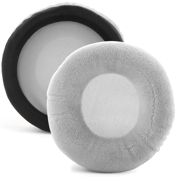 Almohadillas para auriculares Miruchertter 100 mm de terciopelo y espuma viscoelástica gris
