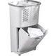thumbnail image 1 of Cesta ropa con ruedas organizador gris Santu, 1 of 3