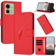 thumbnail image 1 of Funda Cartera Fibra de Carbono para Motorola Edge 40 con Soporte y Cierre Magnético Rojo, 1 of 6