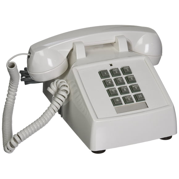 Teléfono fijo Cortelco ITT-2500-V-WH 1 auricular
