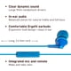 thumbnail image 2 of Auriculares con cable Panasonic ErgoFit RP-TCM125-A con micrófono azul, 2 of 7