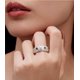 thumbnail image 3 of Anillos de Moissanita para Hombre Banda de Boda de Oro Personalidad Anillo Llamativo de Plata Esterlina 925 Color D Claridad VVS1 Anillo de Eternidad de Moissanita Talla 7-12, 3 of 7