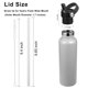 thumbnail image 5 of Tapa con pajita para botella de agua Hydro Flask Standard Mouth de 600 a 700 ml, 5 of 9